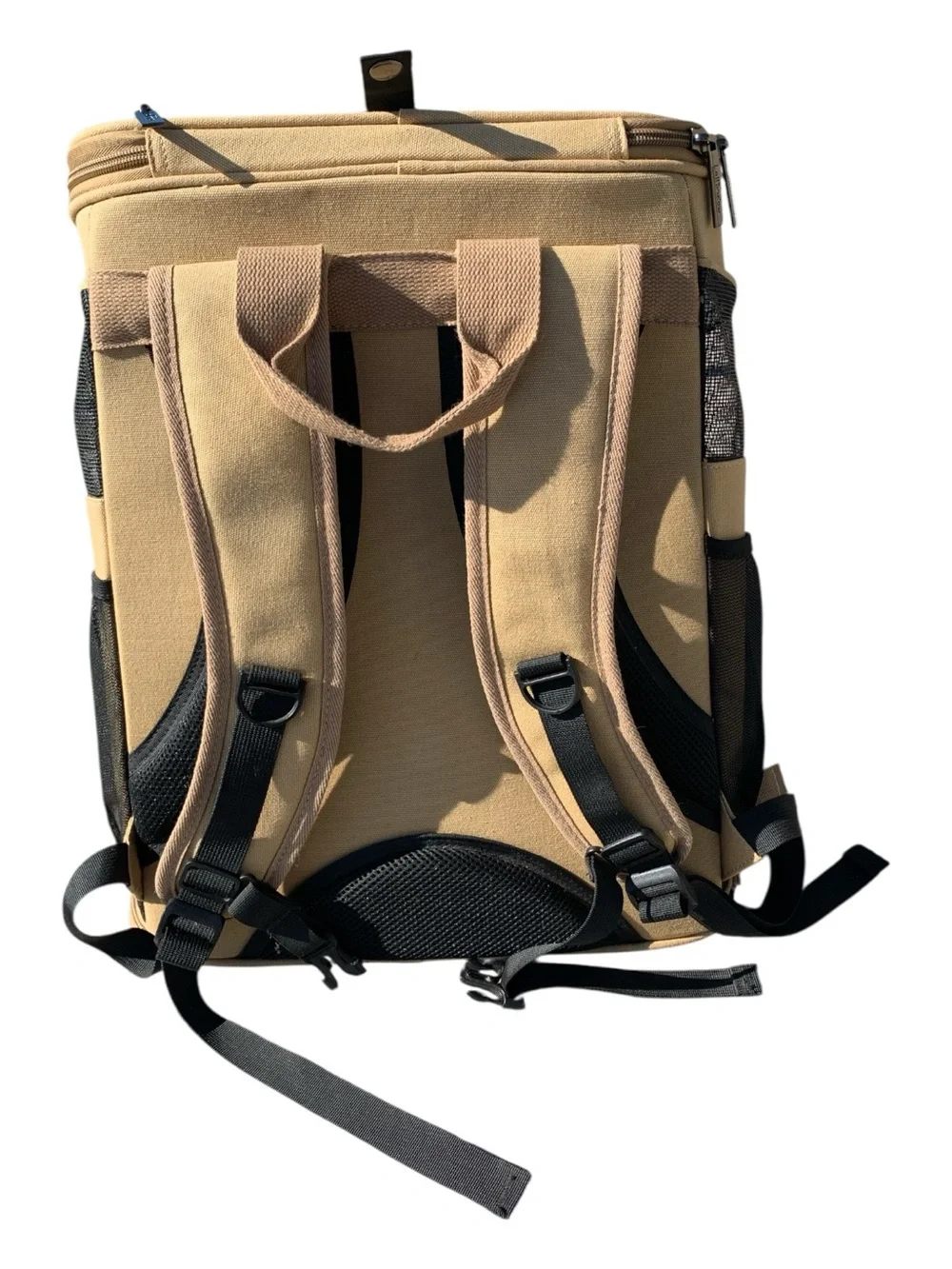 Bubble Window Tan Cat Carrier Backpack for Travel